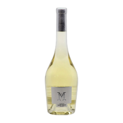 Saint M Côtes de Provence Blanc 2023 - Saint-Maur fles op witte achtergrond zonder schaduw