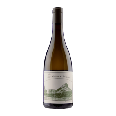 Vin de Mme Comtesse Blanc MGN 2021 - Château de Montfaucon fles op witte achtergrond zonder schaduw