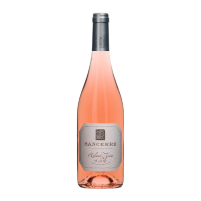 Sancerre rosé 2024 – Tissier fles op witte achtergrond zonder schaduw