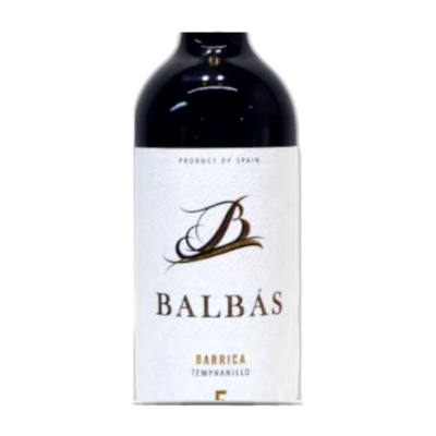 Ribera del Duero 5 Barrica 2024 - Balbás fles op witte achtergrond zonder schaduw