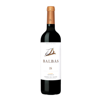 Ribera del Duero Crianza 2022 - Balbás fles op witte achtergrond zonder schaduw