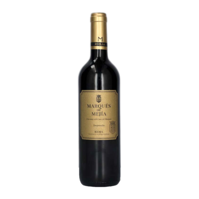 Rioja Joven Tinto 2022 - Marques de Mejia fles op witte achtergrond zonder schaduw