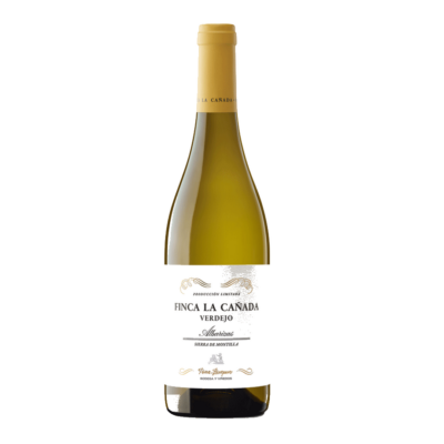 Pérez Barquero Finca la Cañada Verdejo fles op witte achtergrond