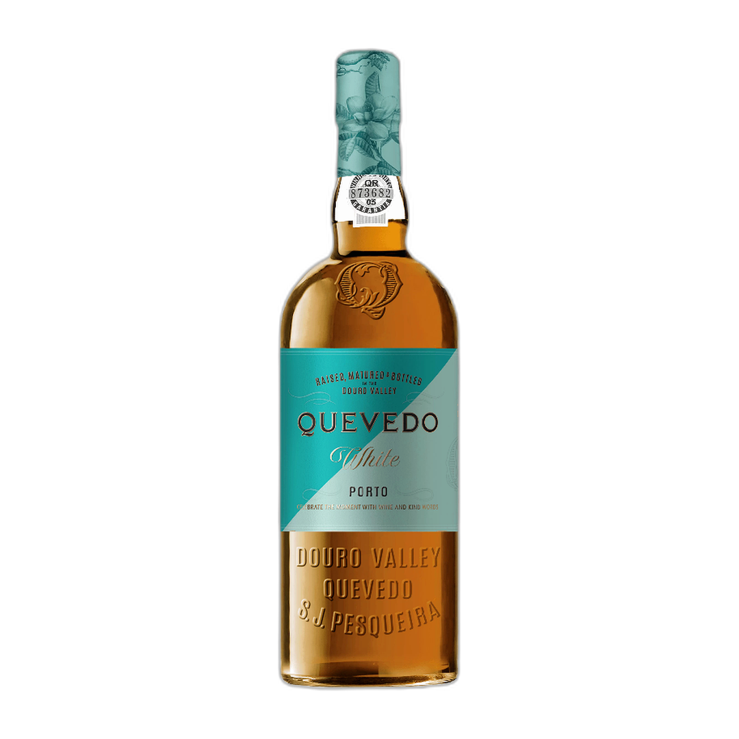 White Port - Quevedo fles op witte achtergrond zonder schaduw