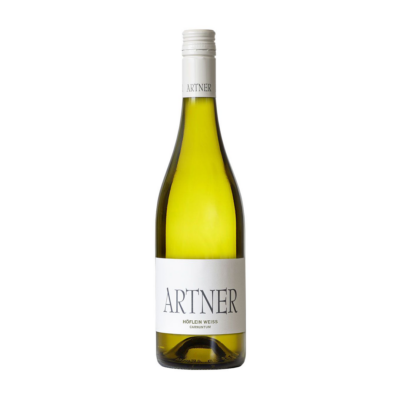 Höflein Weiß BIO Carnuntum MGN 2023 - Artner fles op witte achtergrond