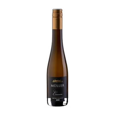 Grüner Veltliner Eiswein 375ml 2021 - Müller fles op witte achtergrond