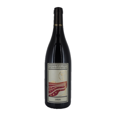 Syrah 2019 - Wandraschek fles op witte achtergrond zonder schaduw