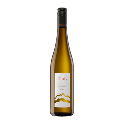 Generations Riesling feinherb 2023 – Pauly fles op witte achtergrond zonder schaduw