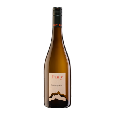 Weissburgunder trocken 2017 - Pauly fles op witte achtergrond zonder schaduw