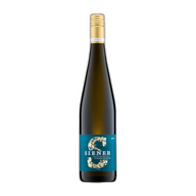 Kastanienbusch Schiefer Riesling trocken 2021 – Siener fles op witte achtergrond