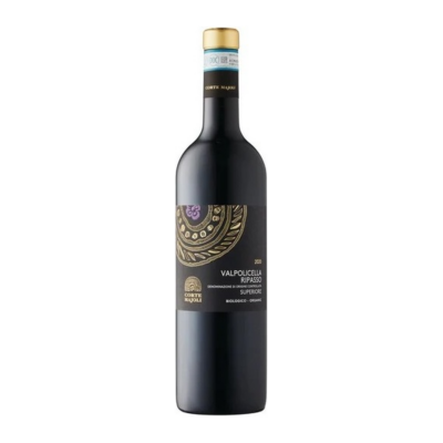 Valpolicella Ripasso Superiore 2021 - Corte Majoli fles groter op witte achtergrond