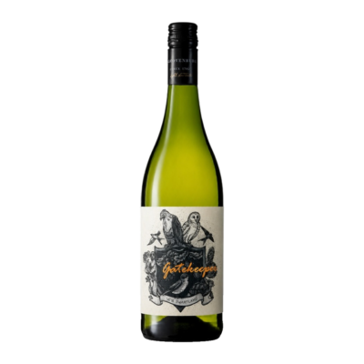 The Gatekeeper White 2022 - Kloovenburg fles op witte achtergrond zonder schaduw