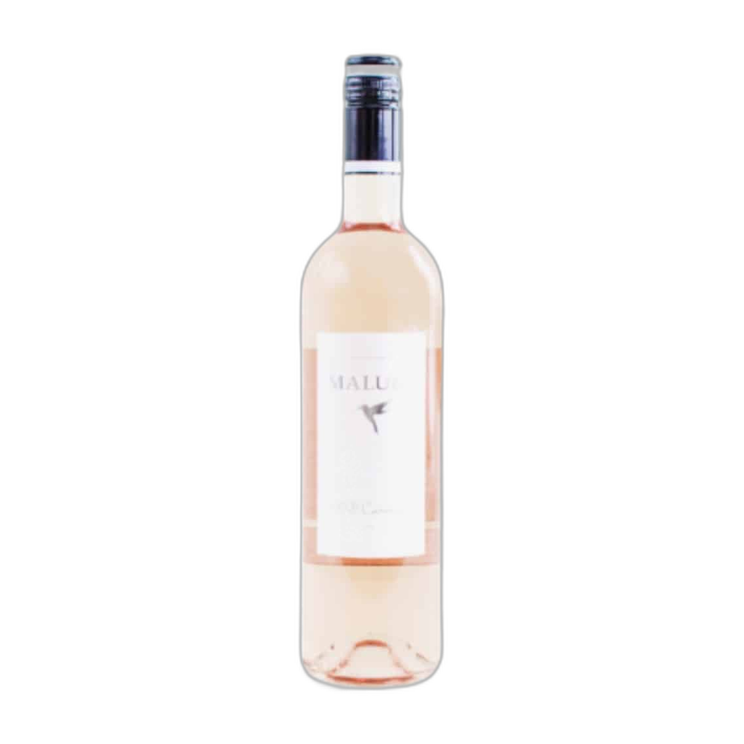 Rosé - Maluni fles op witte achtergrond