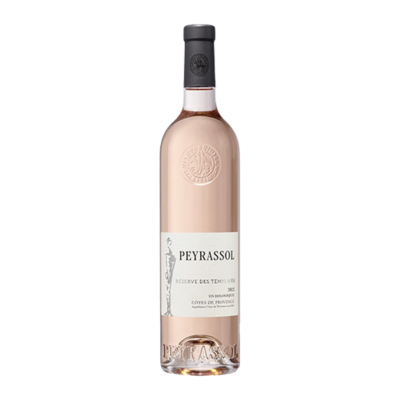 Rosé La Reserve de Templiers - Peyrassol fles op witte achtergrond zonder schaduw