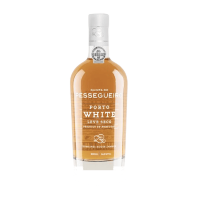 White Port 'Leve Seco' 0,500 ml - Pessegueiro fles op witte achtergrond zonder schaduw