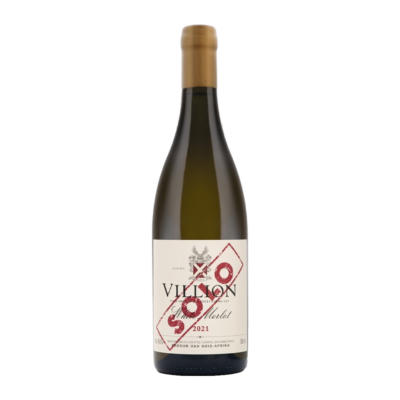 Solo White Merlot 2024 - Villion Wines fles op witte achtergrond zonder schaduw